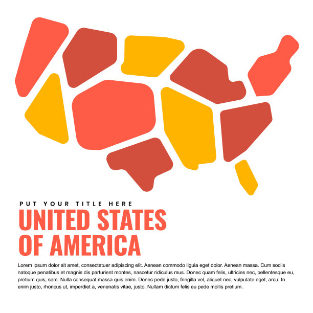 页面设计上的美国地图图片下载