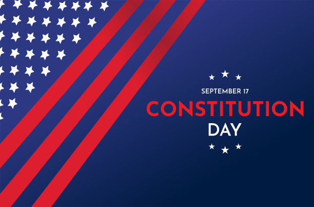 宪法日卡，背景。向量图片下载