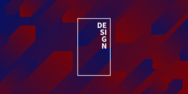 抽象设计与几何形状-时尚的红色梯度图片下载