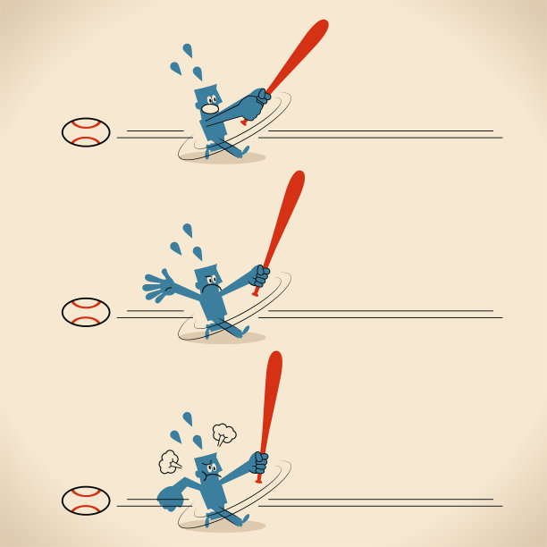 一名击球手3次三振出局图片下载