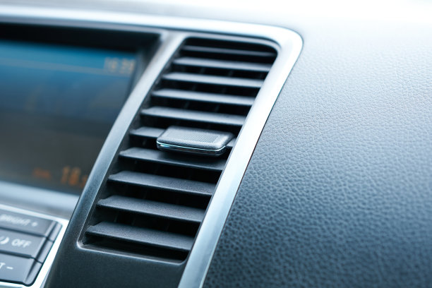 现代汽车中的空调，空调特写图片下载