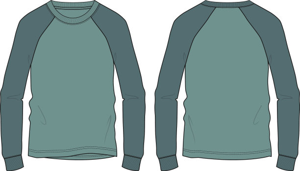 长袖汗衫模板图片下载
