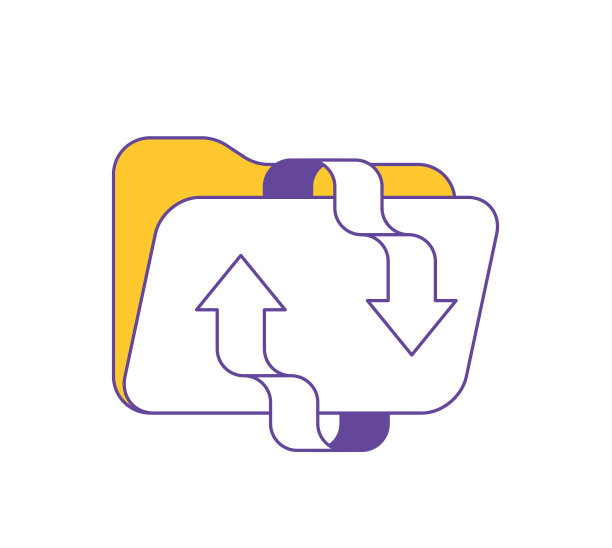 带有箭头符号的文件夹图标图片下载