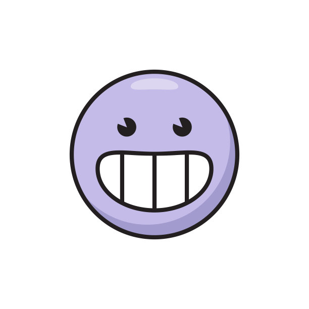 微笑表情复古风格图片下载