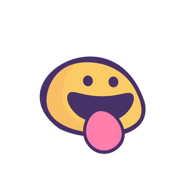 表情可爱的卡通风格暗轮廓线图片下载