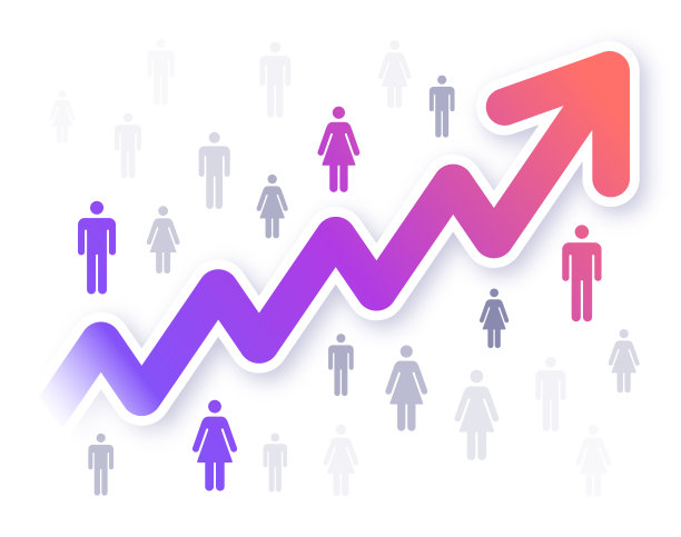 增长人口人口社区就业箭头概念图片下载