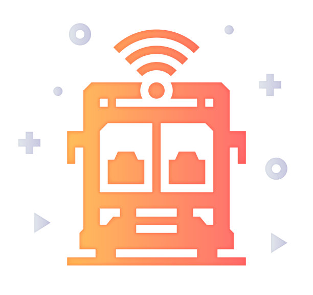 公共交通渐变填充颜色&剪纸风格图标设计图片下载