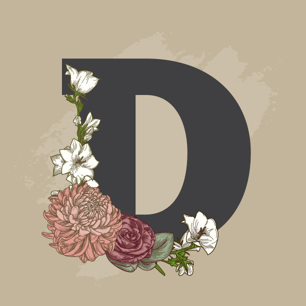 复古米色花落帽信图片下载