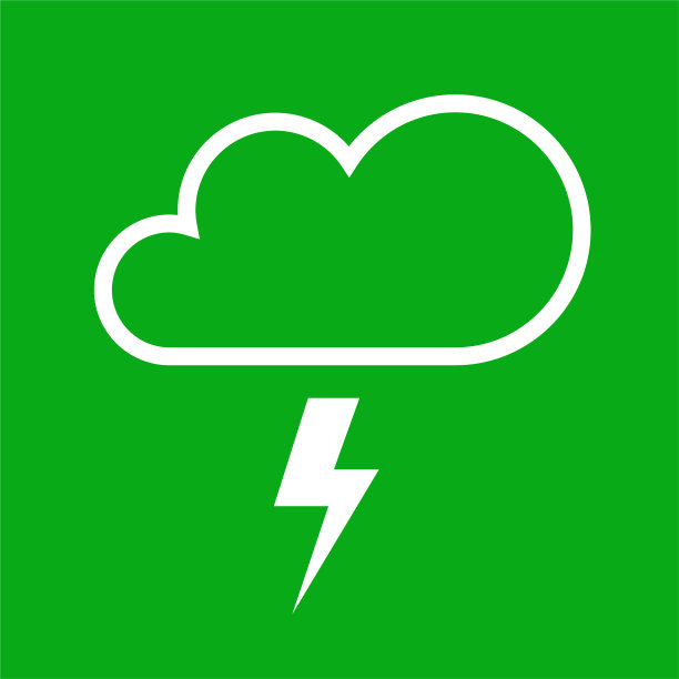 云与闪电图标图片下载