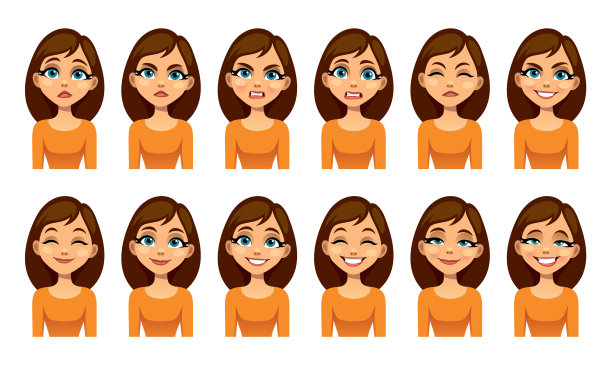 女人的面部情绪图片下载