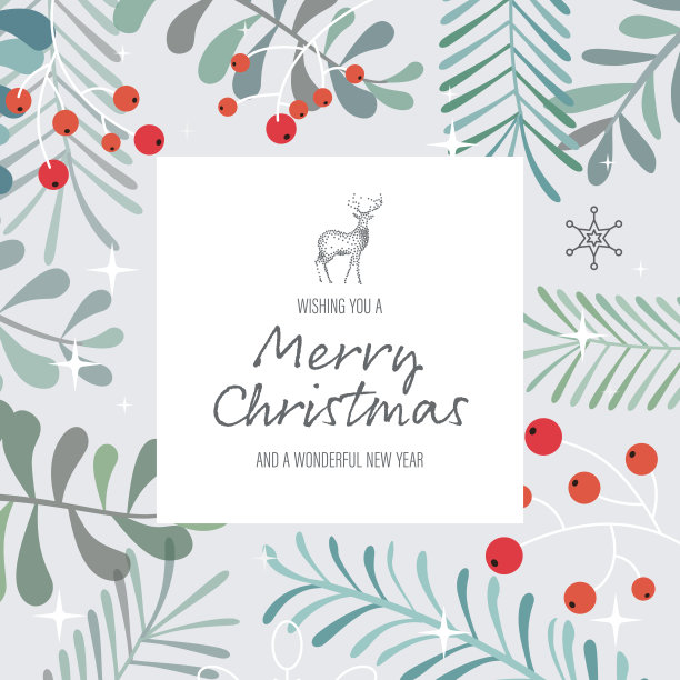 圣诞贺卡背景图片下载