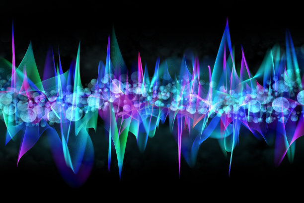 分子宇宙，抽象的科学背景图片下载