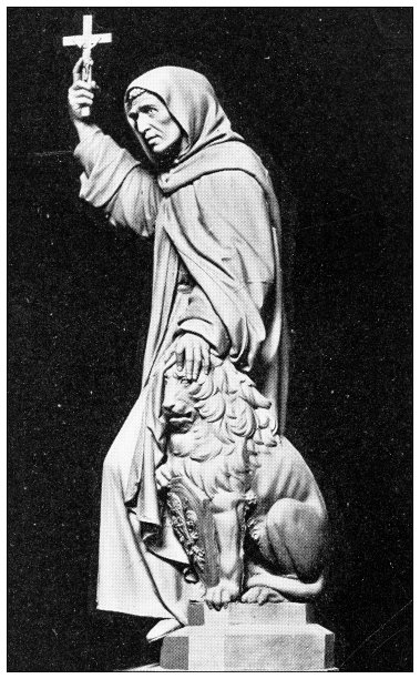 佛罗伦萨和托斯卡纳的古董旅行照片:吉罗拉莫·萨沃纳罗拉雕像图片下载