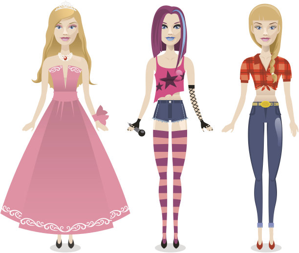 时尚娃娃图片下载