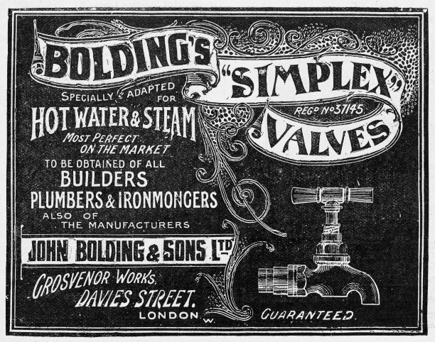 英国杂志《阀门》的古董广告图片下载