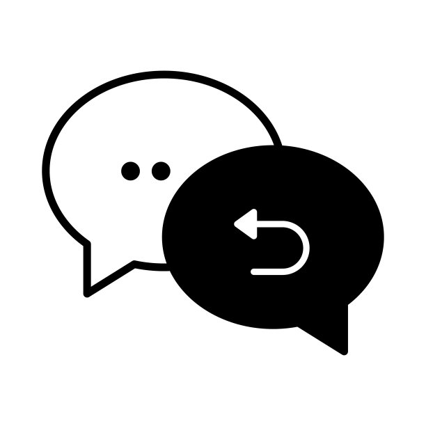 回复黑线和填充矢量图标图片下载