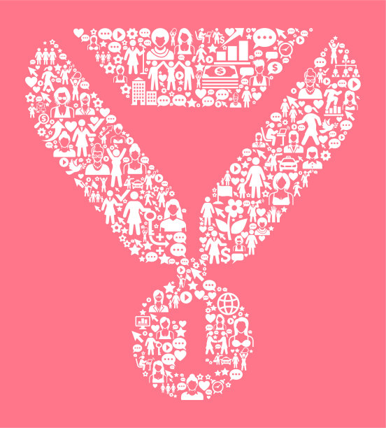 第一名奖章妇女权利和女孩权力图标模式图片下载