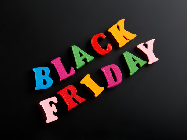 “黑色星期五”。大的销售。大销售颜色完成3d文本在白色背景。图片下载