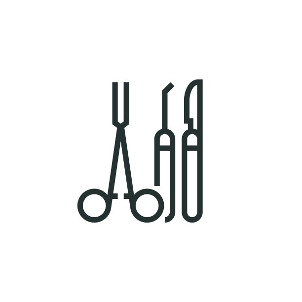 手术器械线图标图片下载