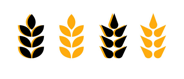 无麸质矢量图标集图片下载