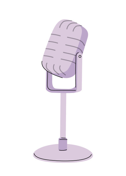 麦克风播客矢量概念图片下载
