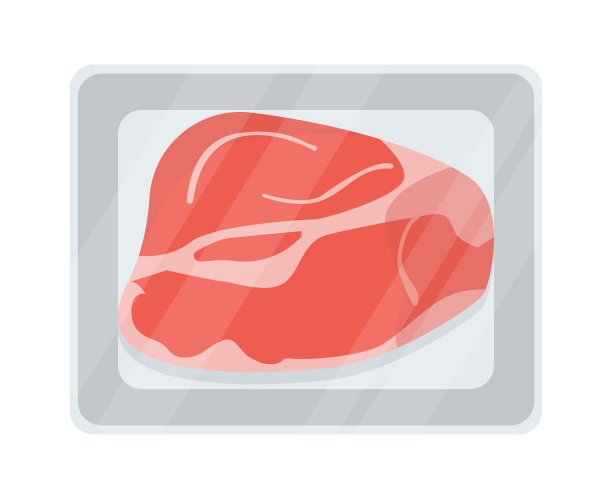 肉类在展示矢量概念图片下载