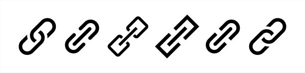 Internet URL或网页URL图标集。链环插图符号。Sign app按钮。矢量10 eps。图片下载