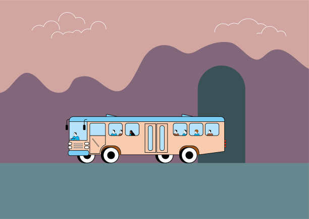 矢量绘制交通。图片下载