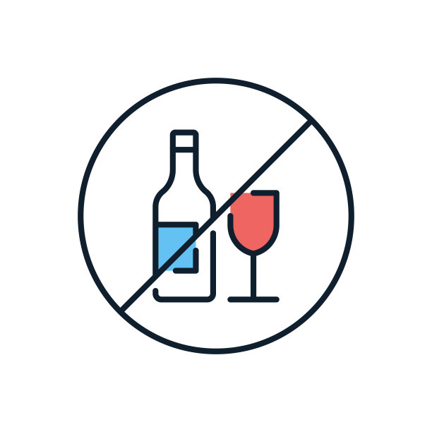 没有酒精标志相关的矢量图标图片下载