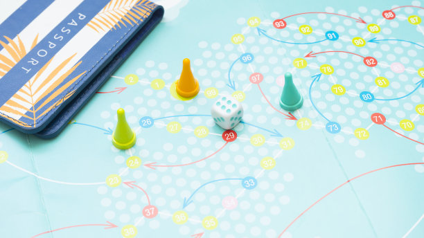 关于旅行和护照的棋盘游戏图片下载