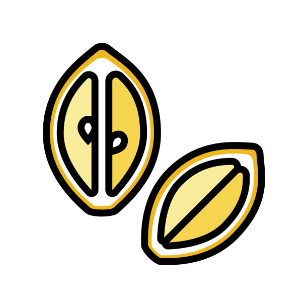 切柠檬色图标矢量插图图片下载