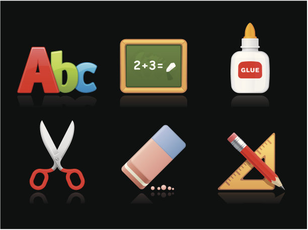 黑色收藏-学校用品图片下载