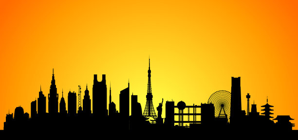 东京(所有的建筑都是完整的，可以移动的)图片下载