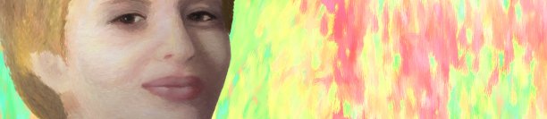 一个年轻女孩的肖像，印象派风格图片下载