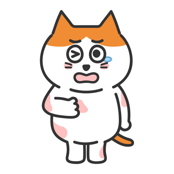 橙色虎斑猫全身发痒，矢量插图。图片下载