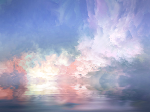 海面上雾蒙蒙的早晨图片下载