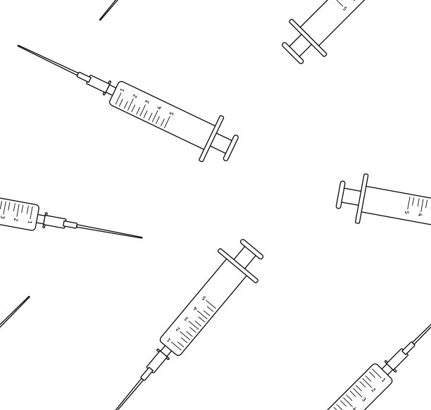 矢量无缝模式的平注射器图片下载