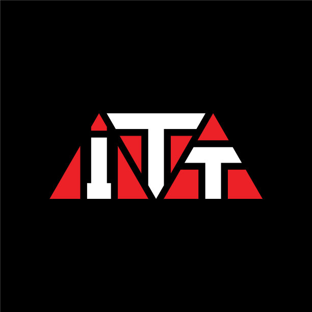 Itt三角字母logo设计采用三角形图片下载