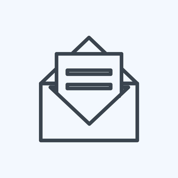 图标的邀请。适用于聚会标志。行风格。简单的设计可编辑。设计模板向量。简单的符号说明图片下载