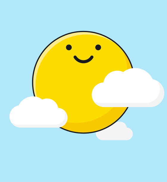 云间可爱的太阳图片下载
