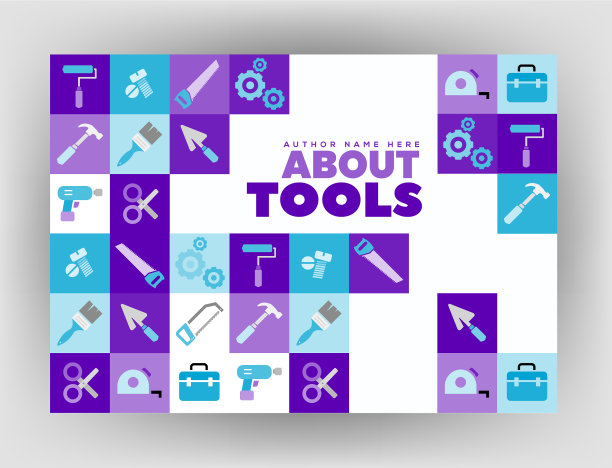 封面设计的建筑工具图标图片下载