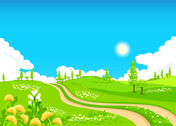 道路在景观的背景下图片下载