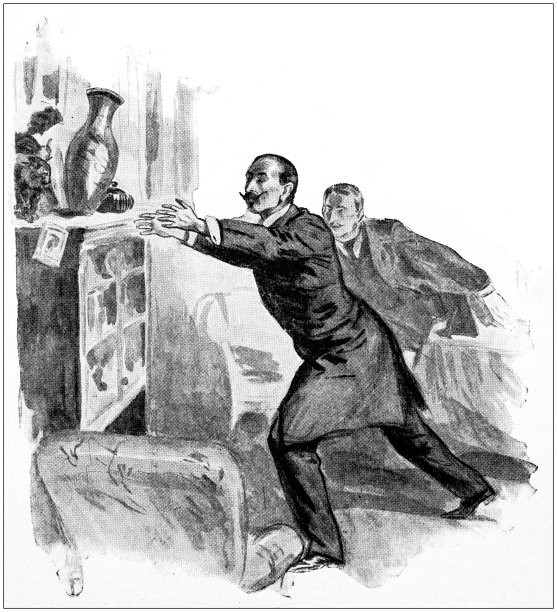 古画插图:跌落的花瓶图片下载