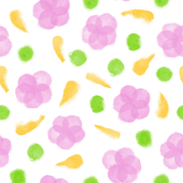 水彩花卉无缝图案与精致的叶子和浆果。为贺卡，广告，横幅，传单和传单的春天开花设计。植物设计向量。热带夏季概念，设计元素。图片下载