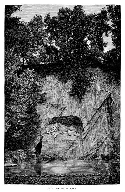 卢塞恩狮子(1821年)，丹麦雕刻家伯特尔·桑弗森图片下载