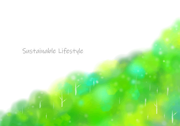 水彩可持续青山框架图片下载