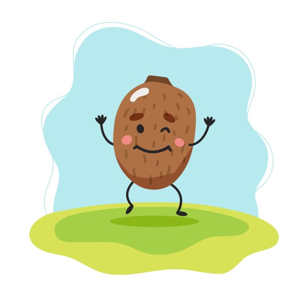 新西兰可爱的角色，矢量插图的孩子在卡通风格图片下载