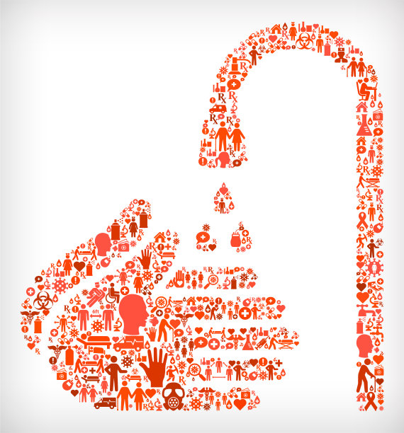 流感冠状病毒图标模式图片下载