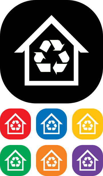 回收屋图标套装图片下载