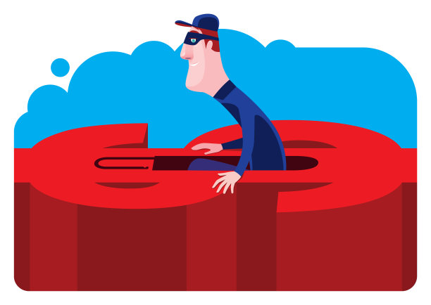 小偷从解锁的货币符号中出现图片下载